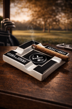 Clubs and Sticks Ceramic Cigar Ashtray
