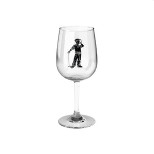 Male Golfer Wine Glass, 12oz