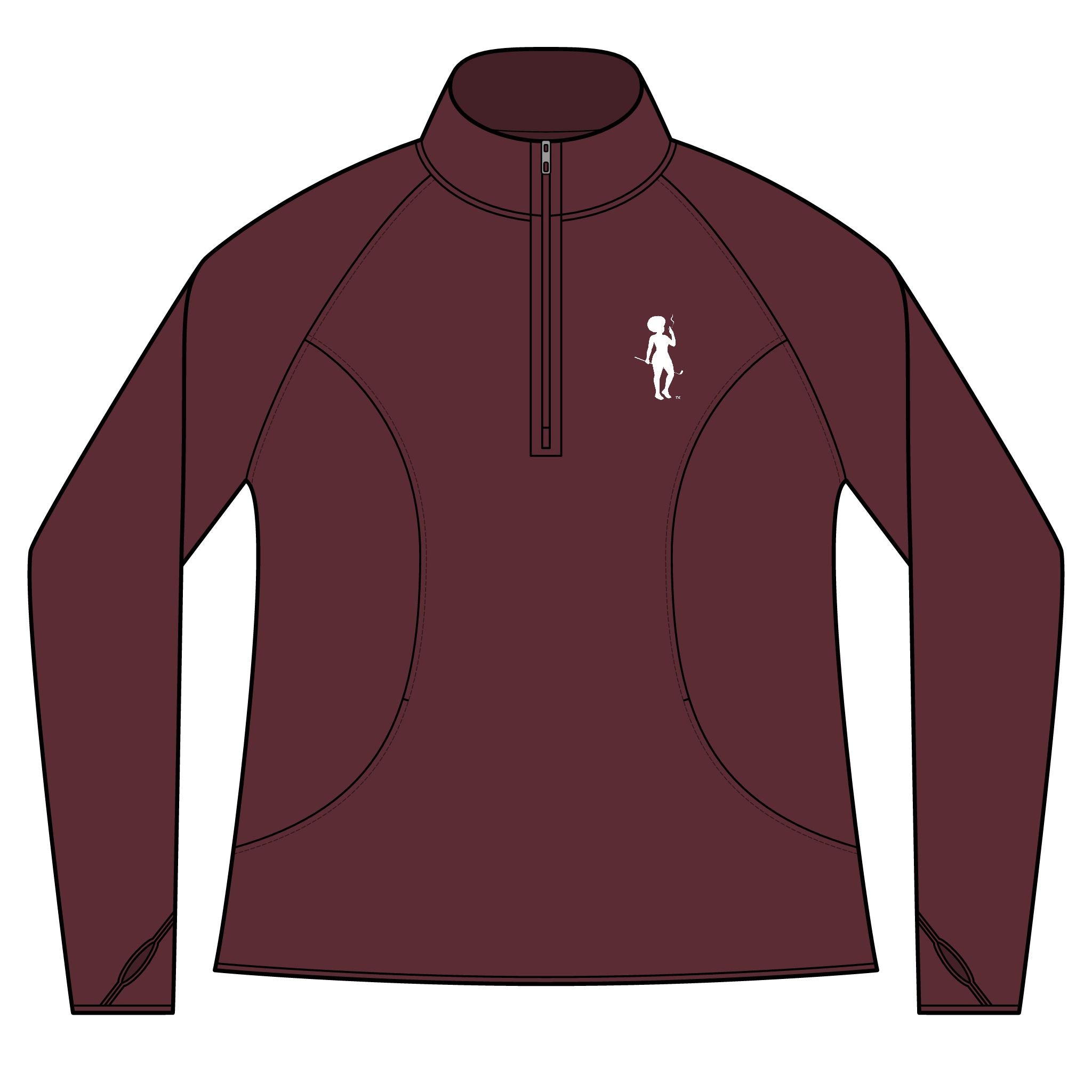 Foxy Ladies Sport-Wick Stretch Pullover - Embroidered