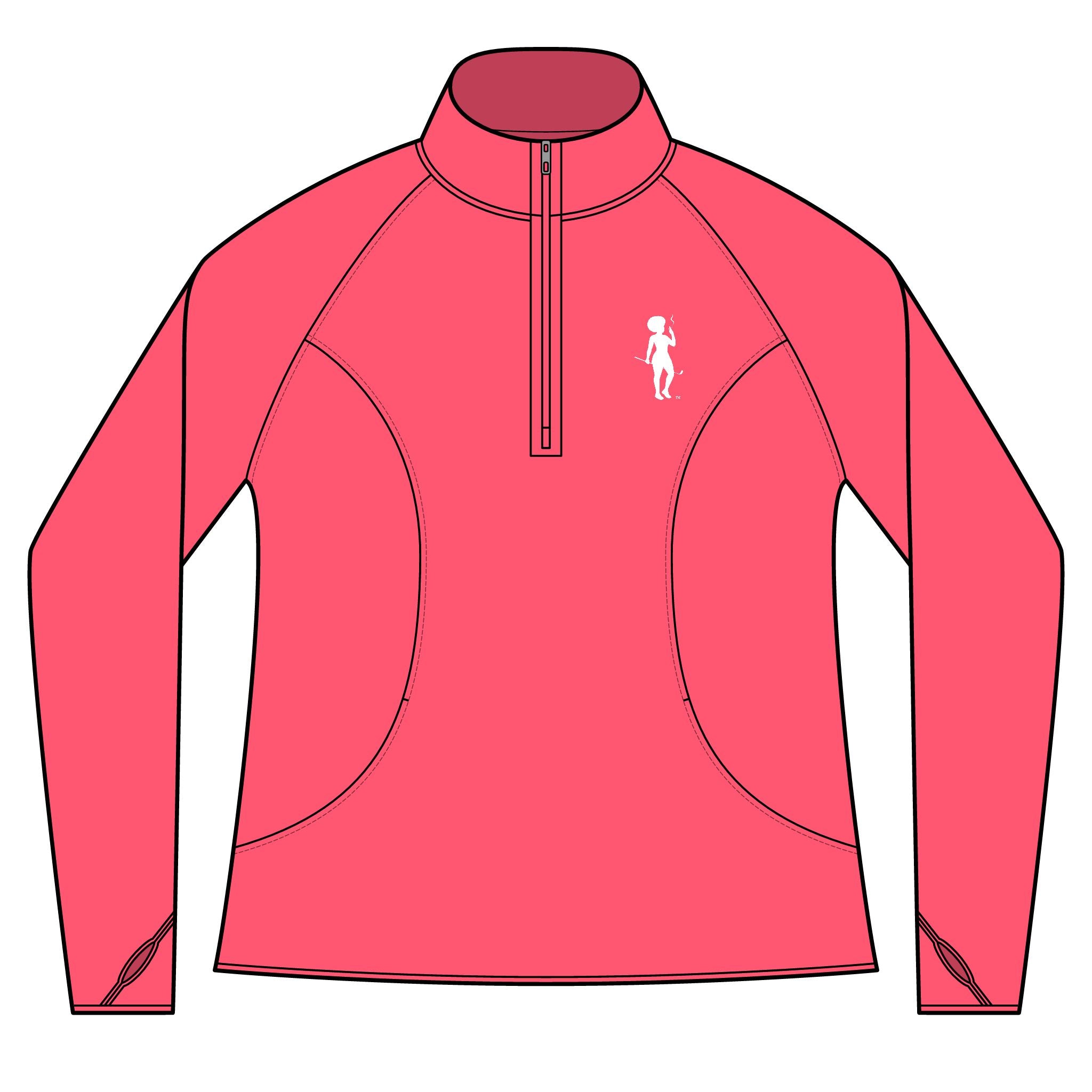 Foxy Ladies Sport-Wick Stretch Pullover - Embroidered