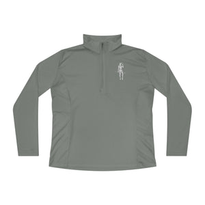 Female Golfer Ladies Quarter-Zip Pullover