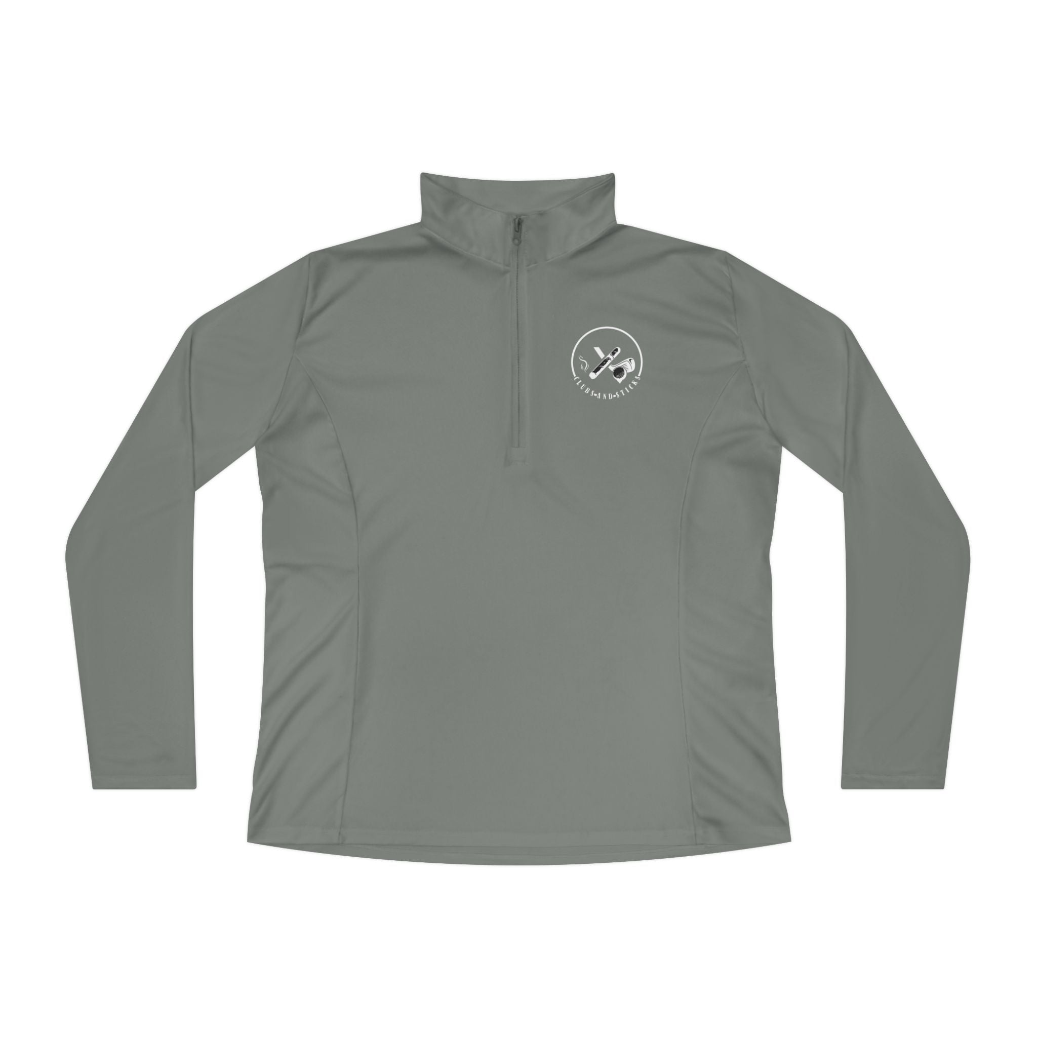 Clubs and Sticks Ladies Quarter-Zip Pullover