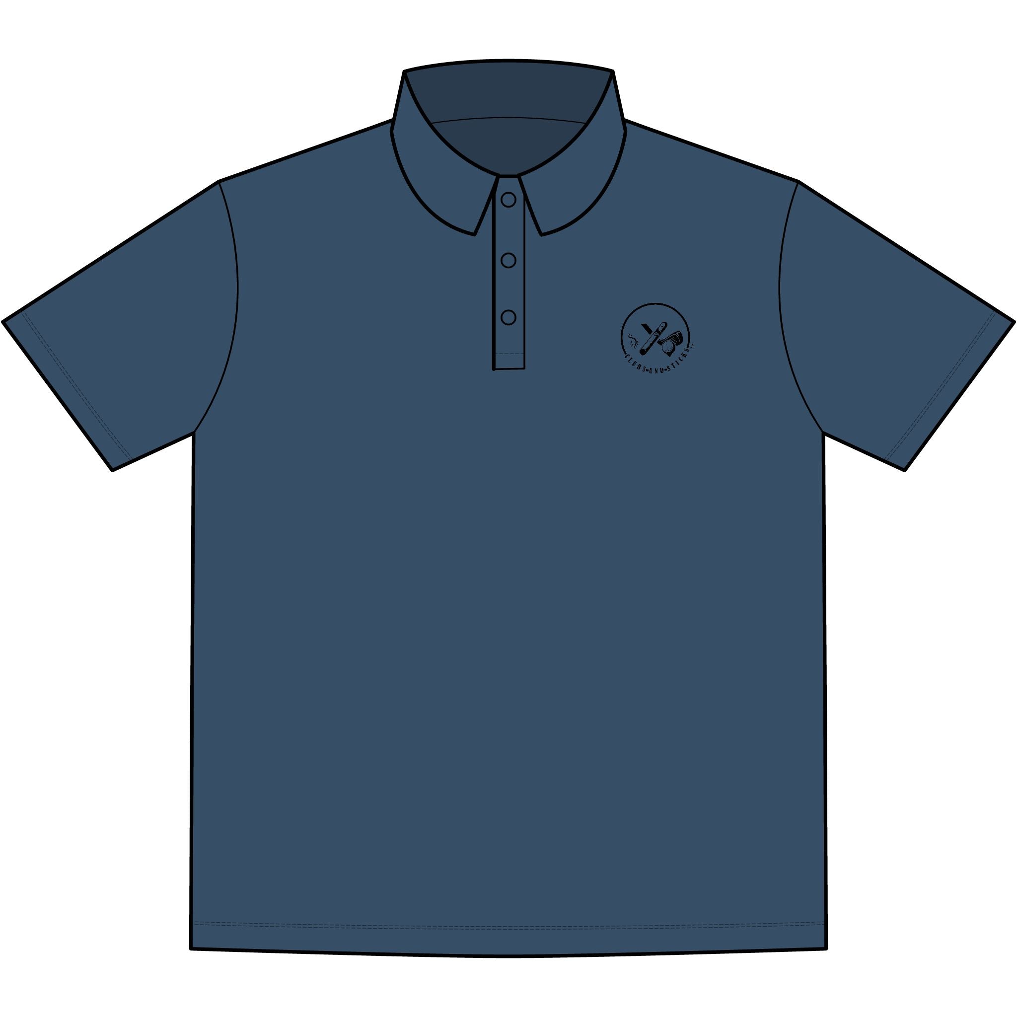 Clubs & Sticks™ Signature Stretch Polo