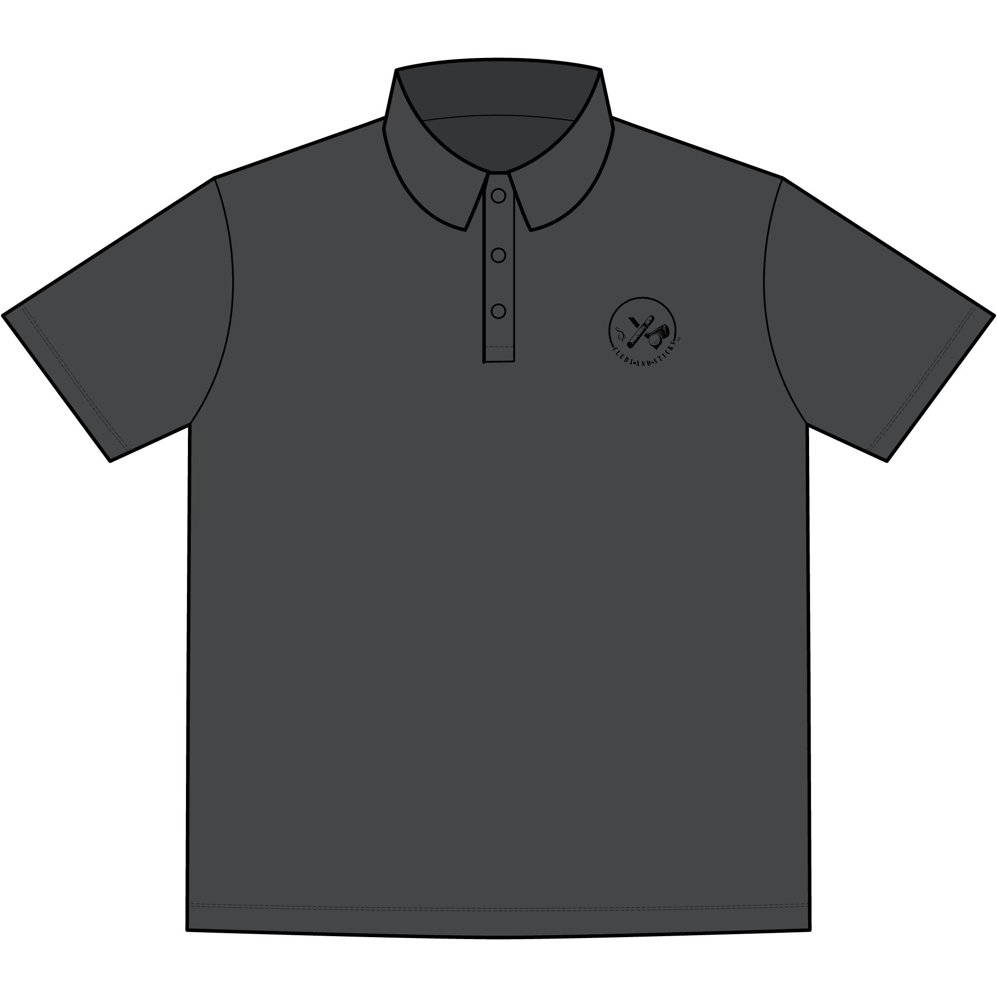 Clubs & Sticks™ Signature Stretch Polo