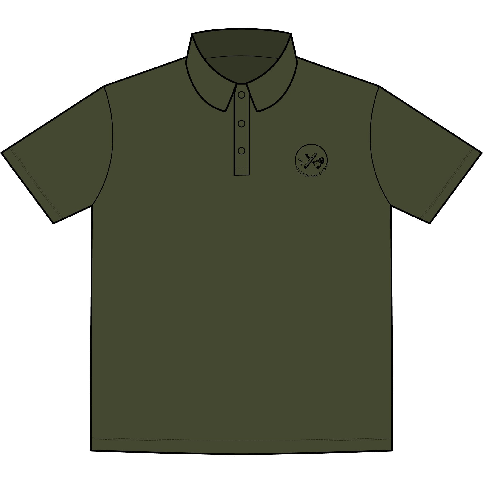 Clubs & Sticks™ Signature Stretch Polo