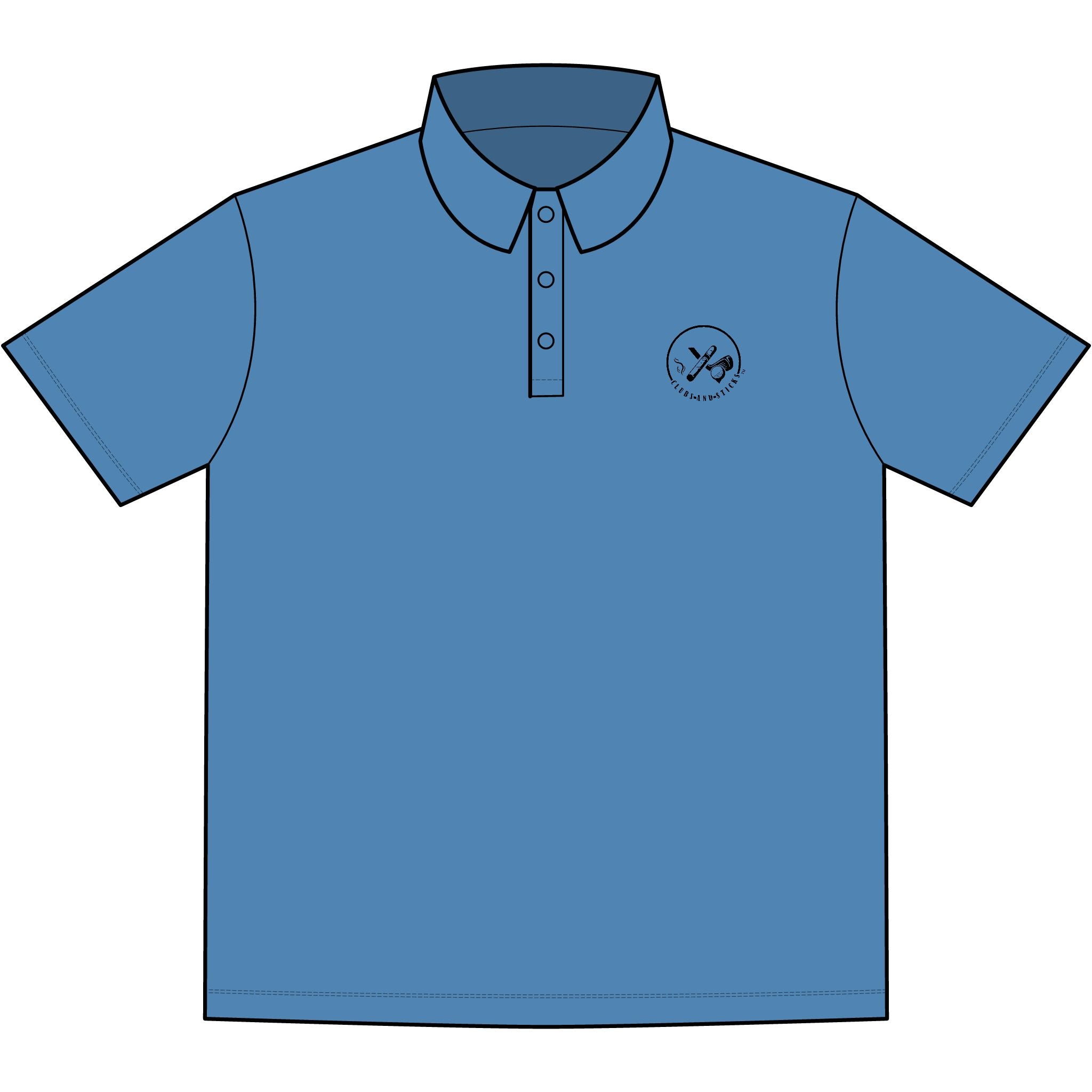 Clubs & Sticks™ Signature Stretch Polo
