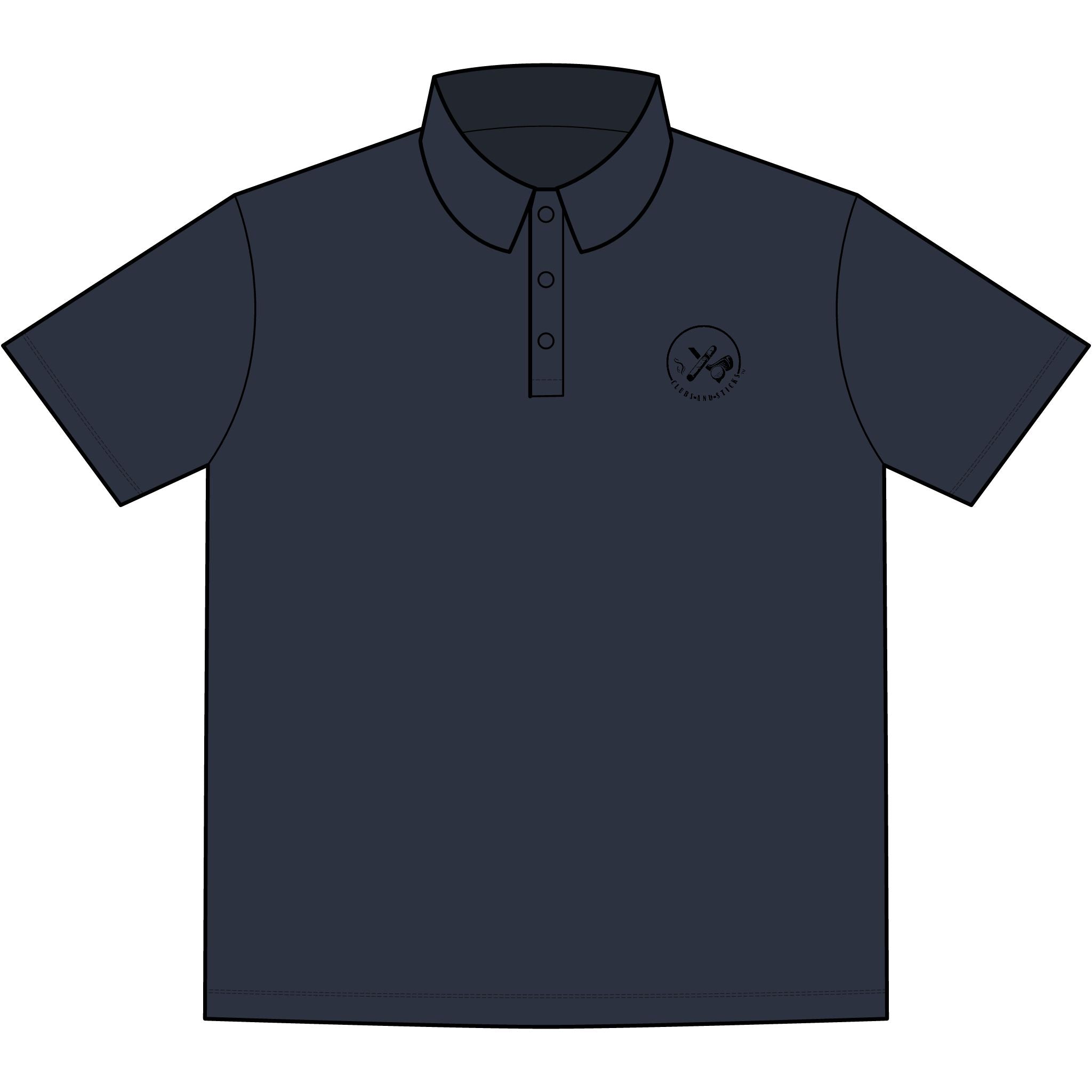 Clubs & Sticks™ Signature Stretch Polo