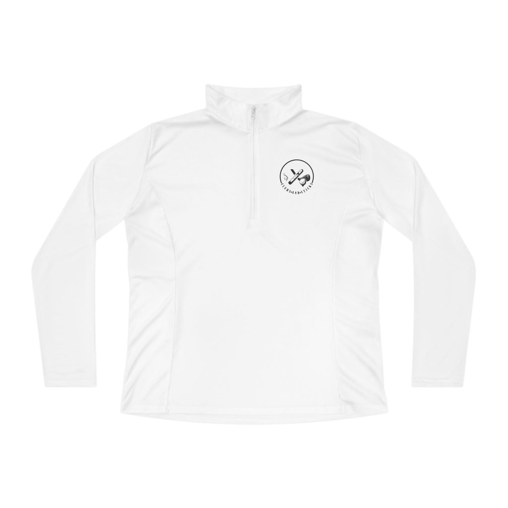 Clubs and Sticks Ladies Quarter-Zip Pullover