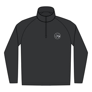 Clubs & Sticks Men’s Sport-Wick Quarter-Zip EMBROIDERED Pullover – Performance & Lifestyle Wear