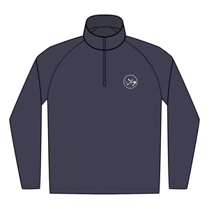 Clubs & Sticks Men’s Sport-Wick Quarter-Zip EMBROIDERED Pullover – Performance & Lifestyle Wear
