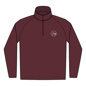 Clubs & Sticks Men’s Sport-Wick Quarter-Zip EMBROIDERED Pullover – Performance & Lifestyle Wear