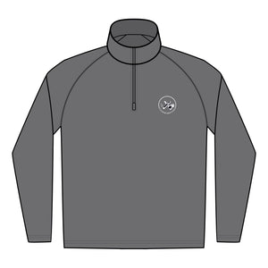 Clubs & Sticks Men’s Sport-Wick Quarter-Zip EMBROIDERED Pullover – Performance & Lifestyle Wear