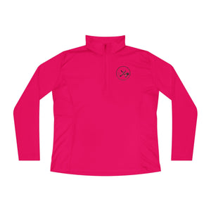 Clubs and Sticks Ladies Quarter-Zip Pullover