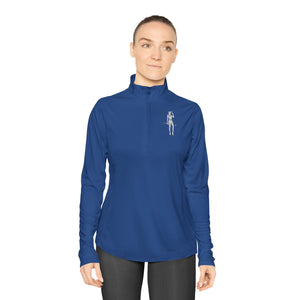 Female Golfer Ladies Quarter-Zip Pullover