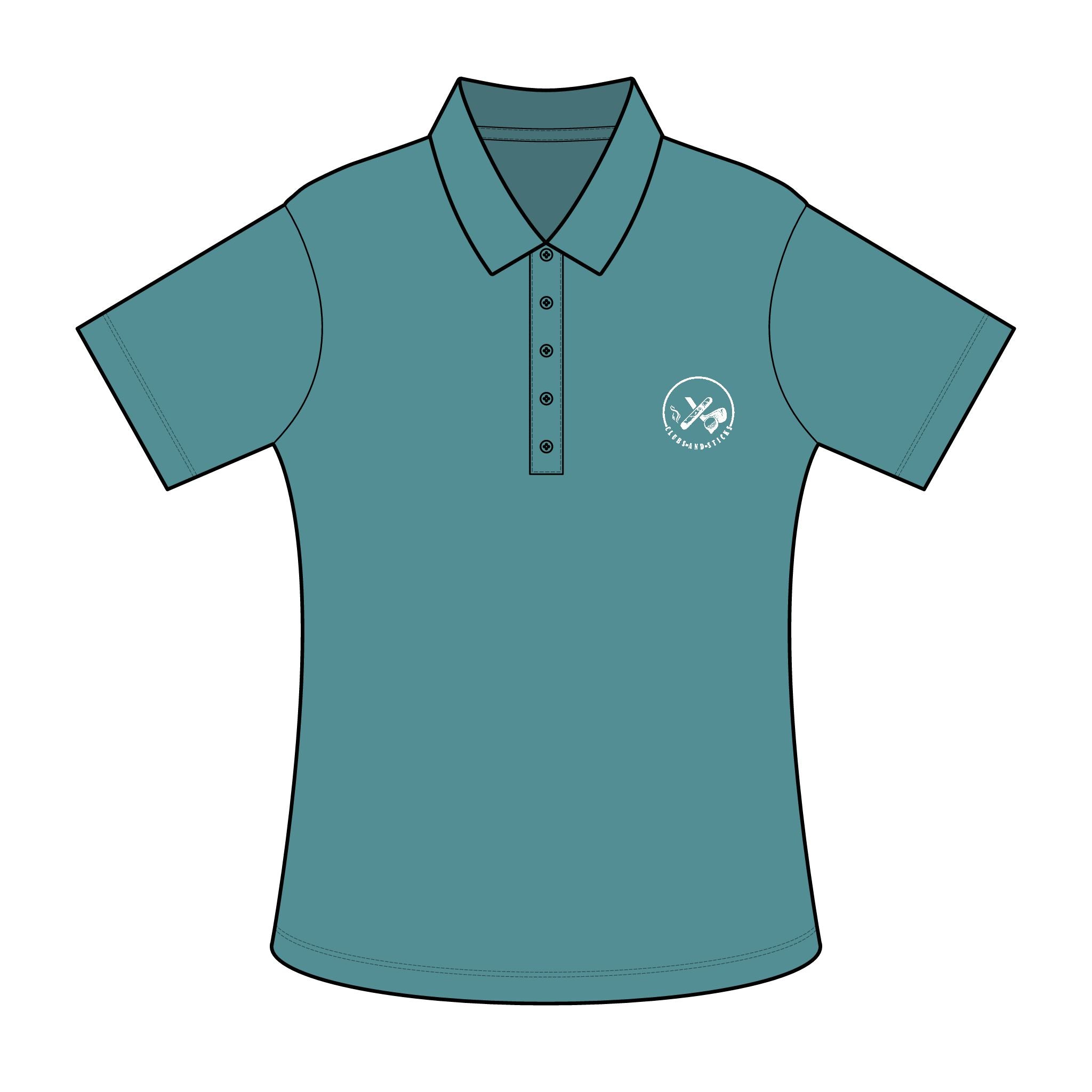 Clubs & Sticks™ Women’s Signature Polo