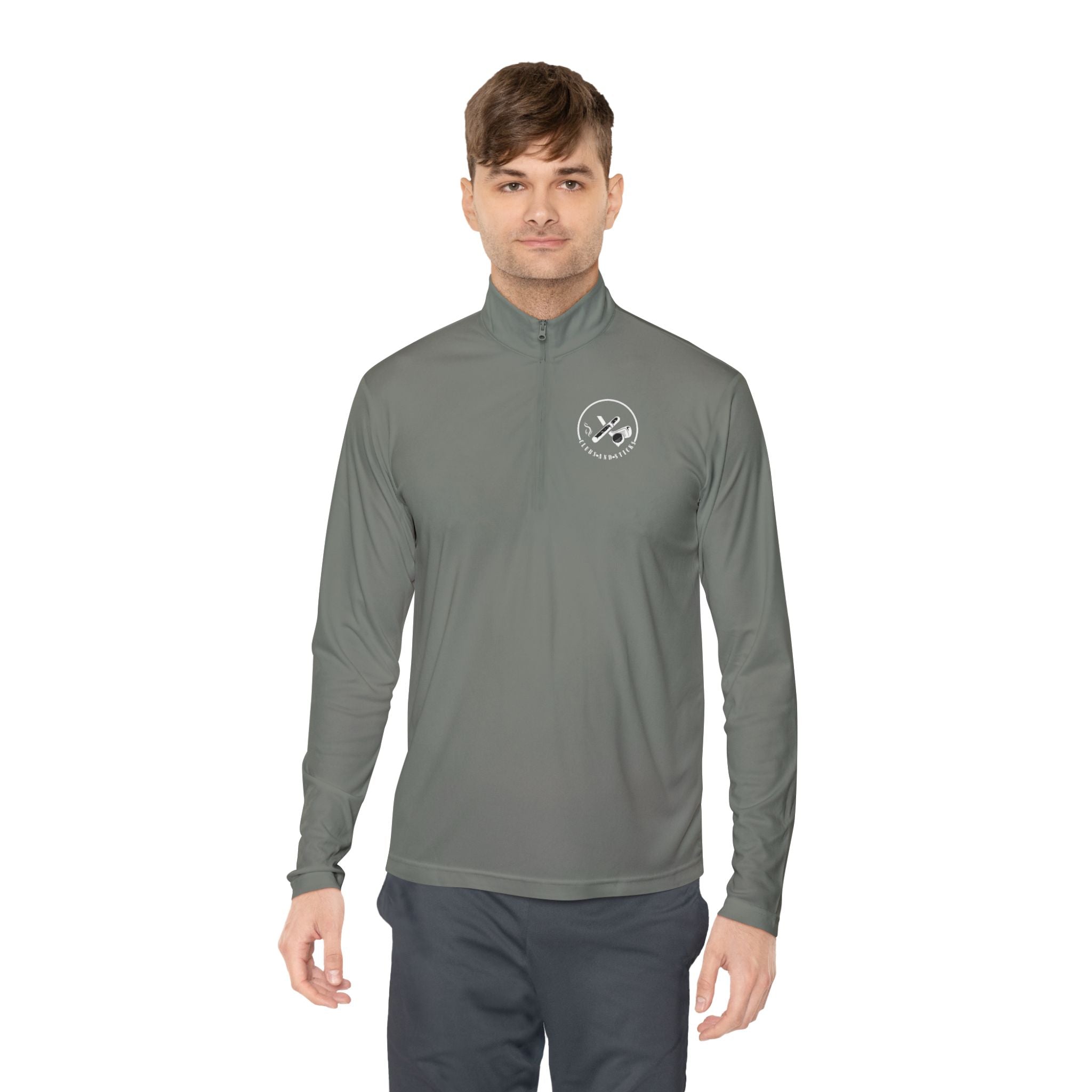 Clubs and Sticks Quarter-Zip Pullover