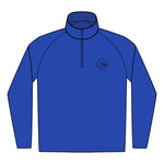 Clubs & Sticks Men’s Sport-Wick Quarter-Zip EMBROIDERED Pullover – Performance & Lifestyle Wear - Black Logo