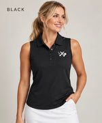 Women's Sleeveless UV Polo — Dry Zone Micro-Mesh Performance Polo