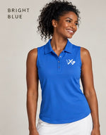 Women's Sleeveless UV Polo — Dry Zone Micro-Mesh Performance Polo