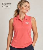 Women's Sleeveless UV Polo — Dry Zone Micro-Mesh Performance Polo