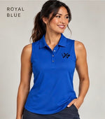 Women's Sleeveless UV Polo — Dry Zone Micro-Mesh Performance Polo