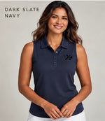 Women's Sleeveless UV Polo — Dry Zone Micro-Mesh Performance Polo