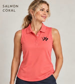 Women's Sleeveless UV Polo — Dry Zone Micro-Mesh Performance Polo