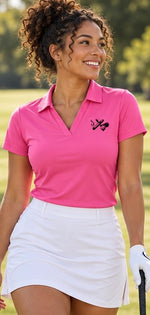 Women’s Performance Polo — Lightweight V-Neck Work Polo