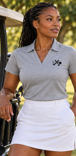 Women’s Performance Polo — Lightweight V-Neck Work Polo