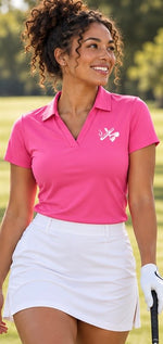 Women’s Performance Polo — Lightweight V-Neck Polo