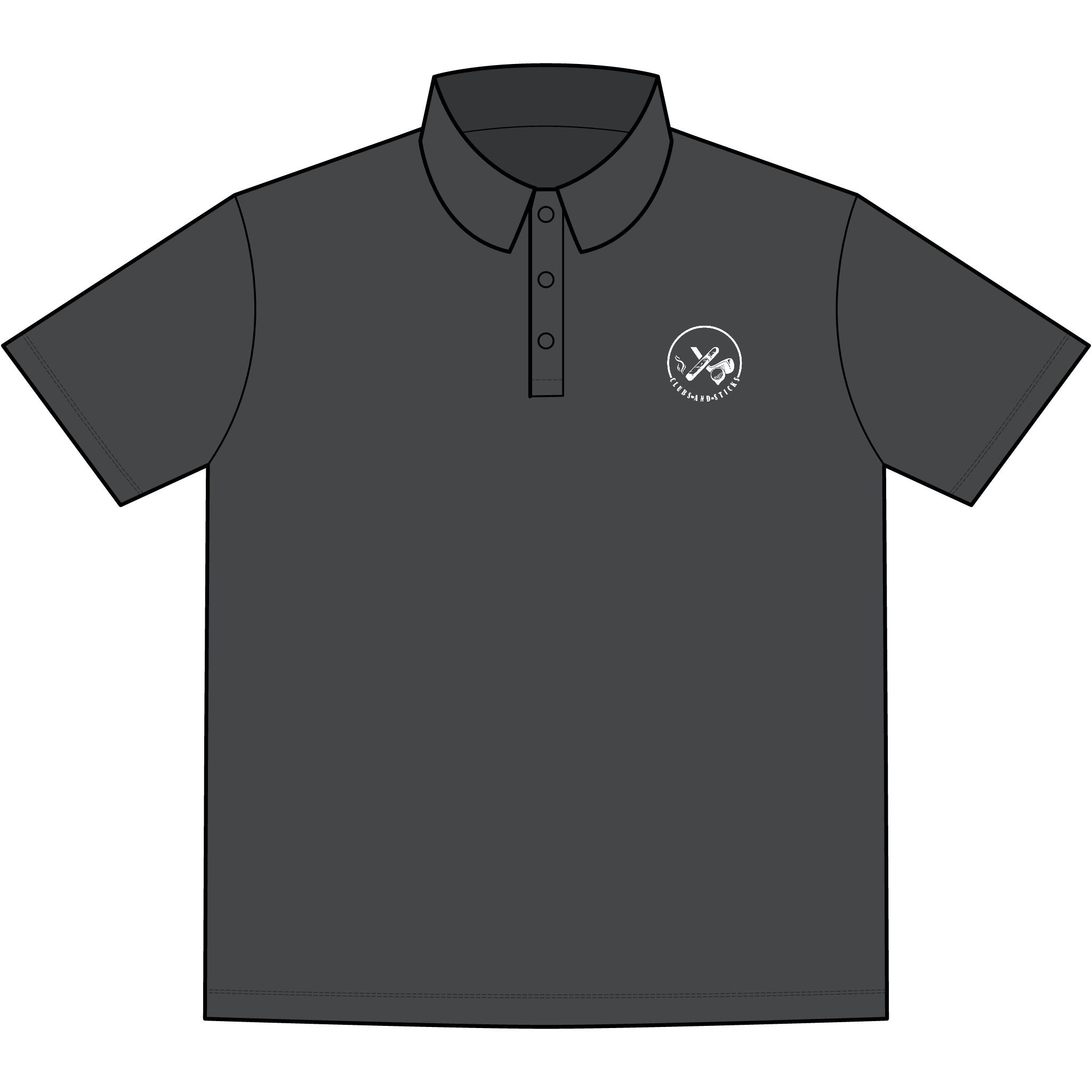 Clubs & Sticks™ Signature Stretch Polo