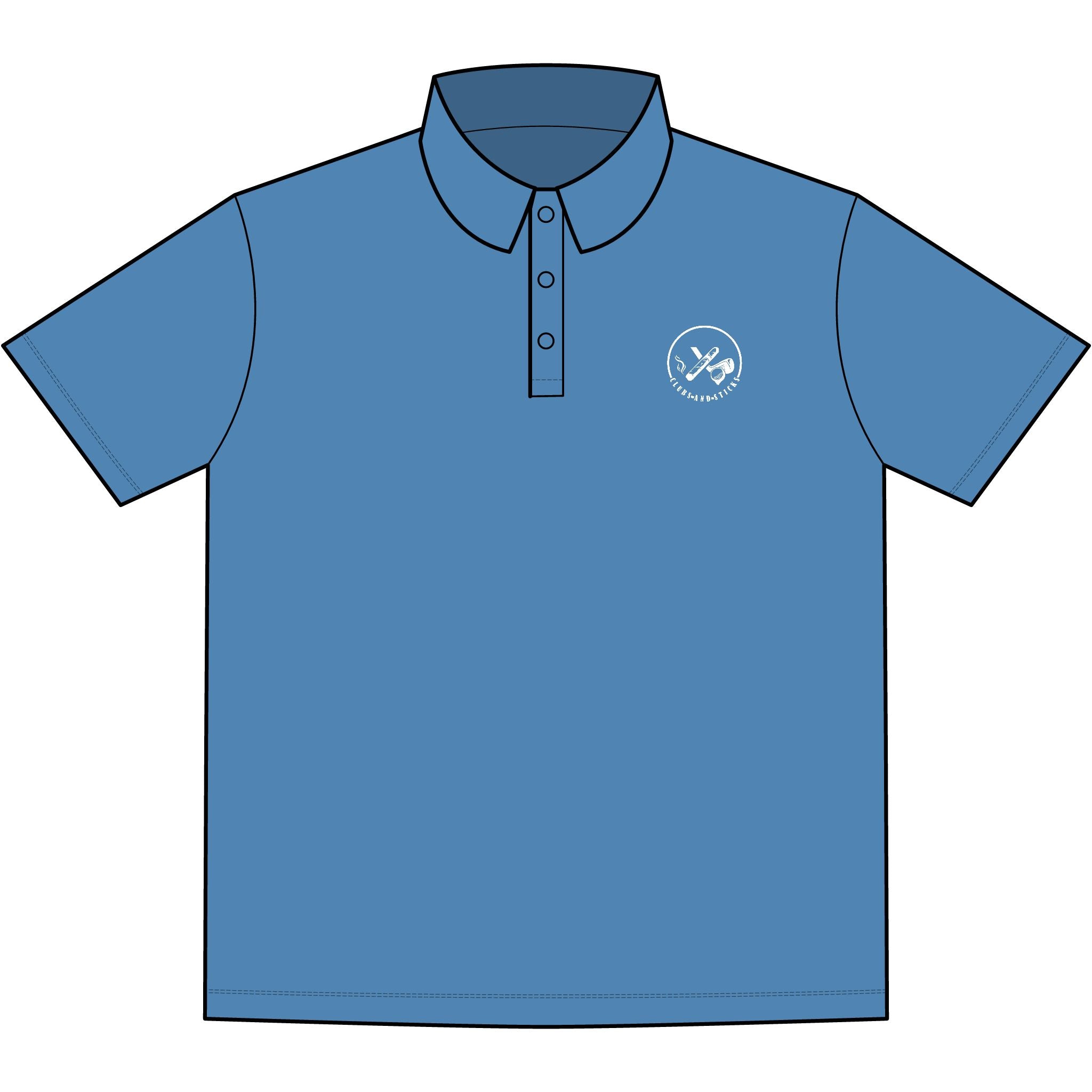 Clubs & Sticks™ Signature Stretch Polo