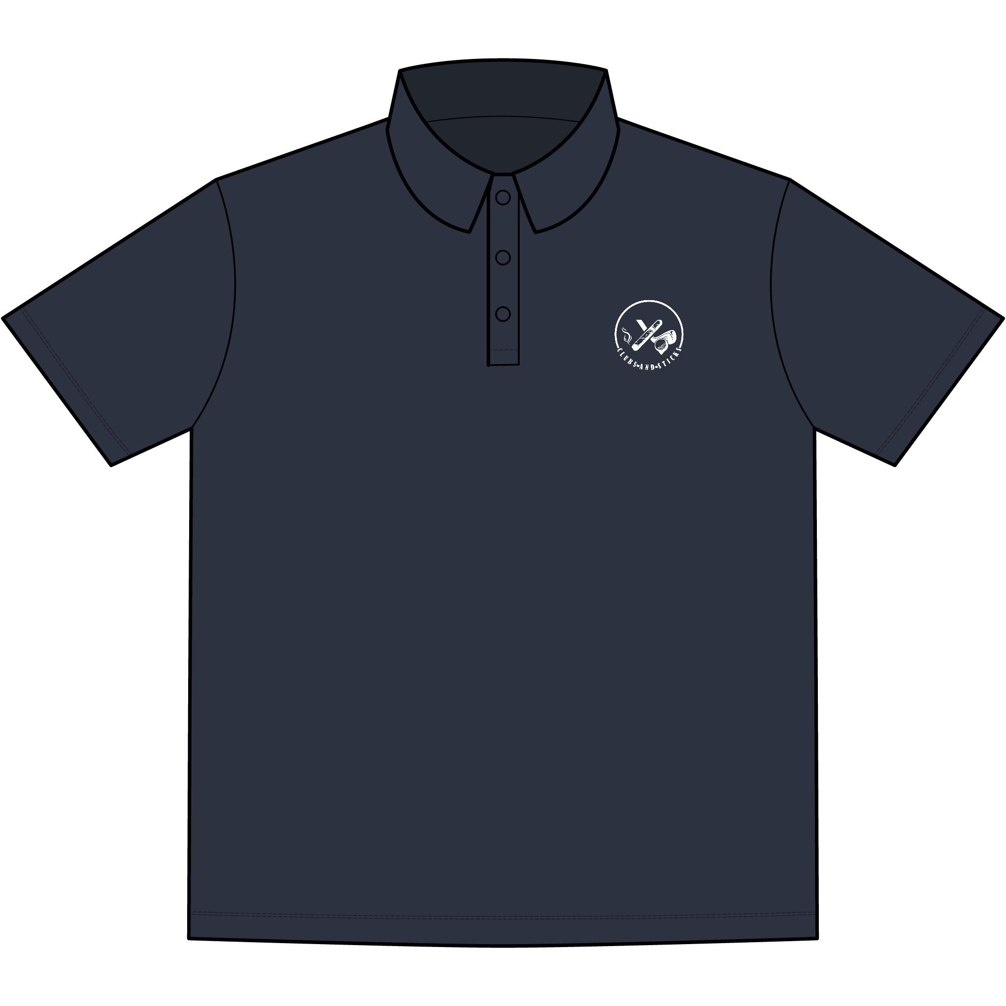 Clubs & Sticks™ Signature Stretch Polo