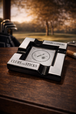 Clubs and Sticks Ceramic Cigar Ashtray