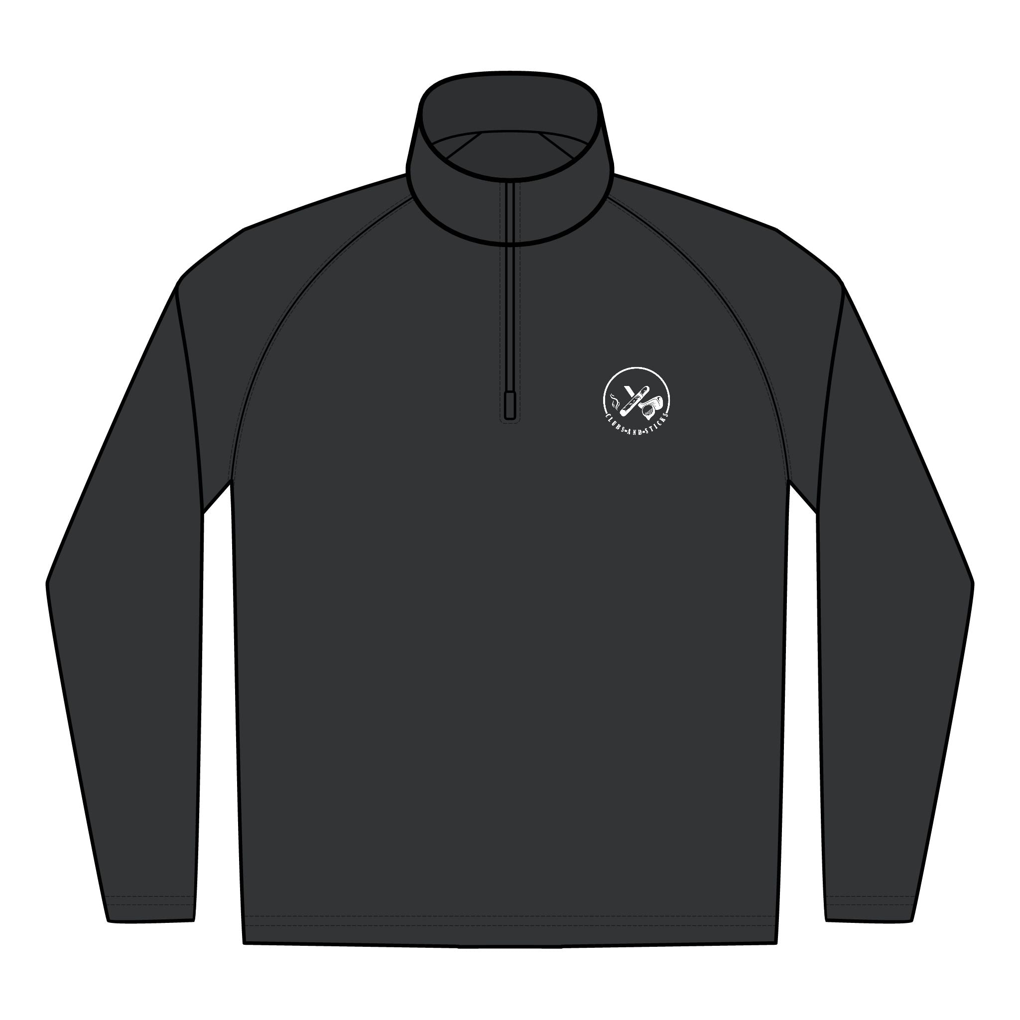 Quarter-Zip Embroidered Pullover