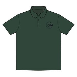 Clubs & Sticks Premium EMBROIDERED Performance Polo – Golf, Lifestyle & Everyday Wear - Black Logo