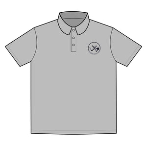 Clubs & Sticks Premium EMBROIDERED Performance Polo – Golf, Lifestyle & Everyday Wear - Black Logo