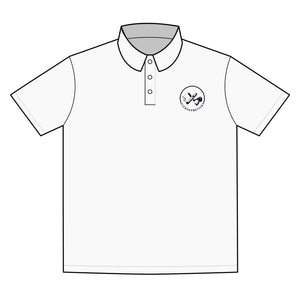 Clubs & Sticks Premium EMBROIDERED Performance Polo – Golf, Lifestyle & Everyday Wear - Black Logo