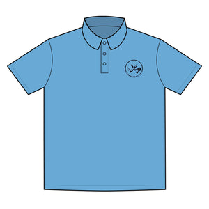 Clubs & Sticks Premium EMBROIDERED Performance Polo – Golf, Lifestyle & Everyday Wear - Black Logo