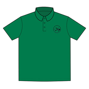Clubs & Sticks Premium EMBROIDERED Performance Polo – Golf, Lifestyle & Everyday Wear - Black Logo