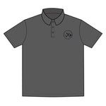 Clubs & Sticks Premium EMBROIDERED Performance Polo – Golf, Lifestyle & Everyday Wear - Black Logo