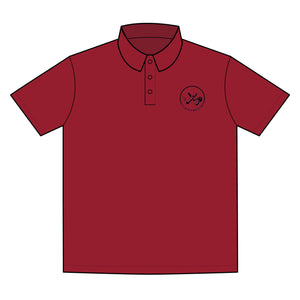 Clubs & Sticks Premium EMBROIDERED Performance Polo – Golf, Lifestyle & Everyday Wear - Black Logo
