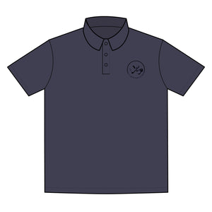Clubs & Sticks Premium EMBROIDERED Performance Polo – Golf, Lifestyle & Everyday Wear - Black Logo