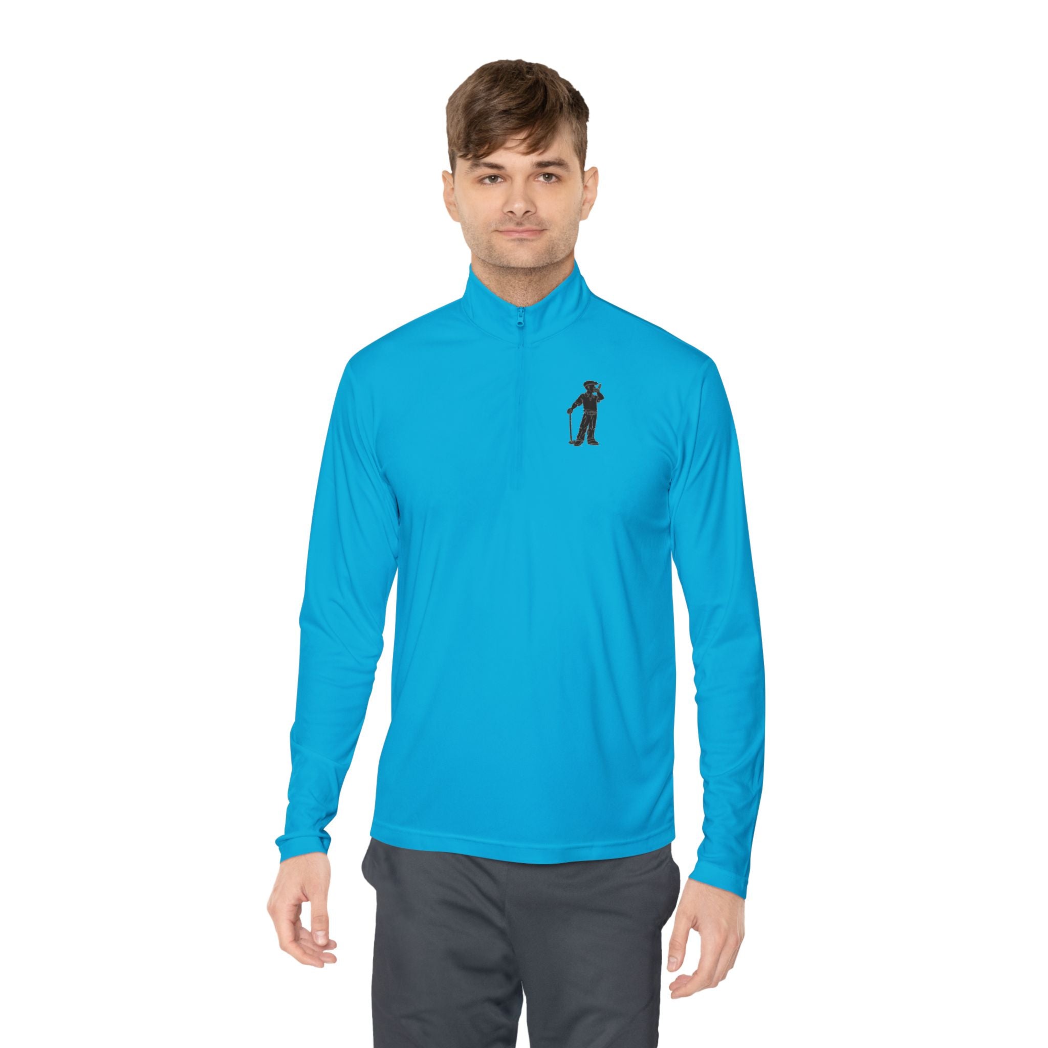 Male Golfer Quarter-Zip Pullover