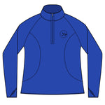 Clubs & Sticks Women’s Quarter-Zip Pullover – Sporty, Stylish & Versatile Activewear - Black Logo