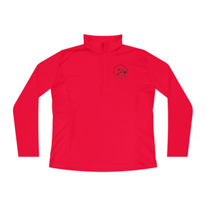 Clubs and Sticks Ladies Quarter-Zip Pullover