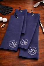 Clubs and Sticks Embroidered Waffle Golf Towels