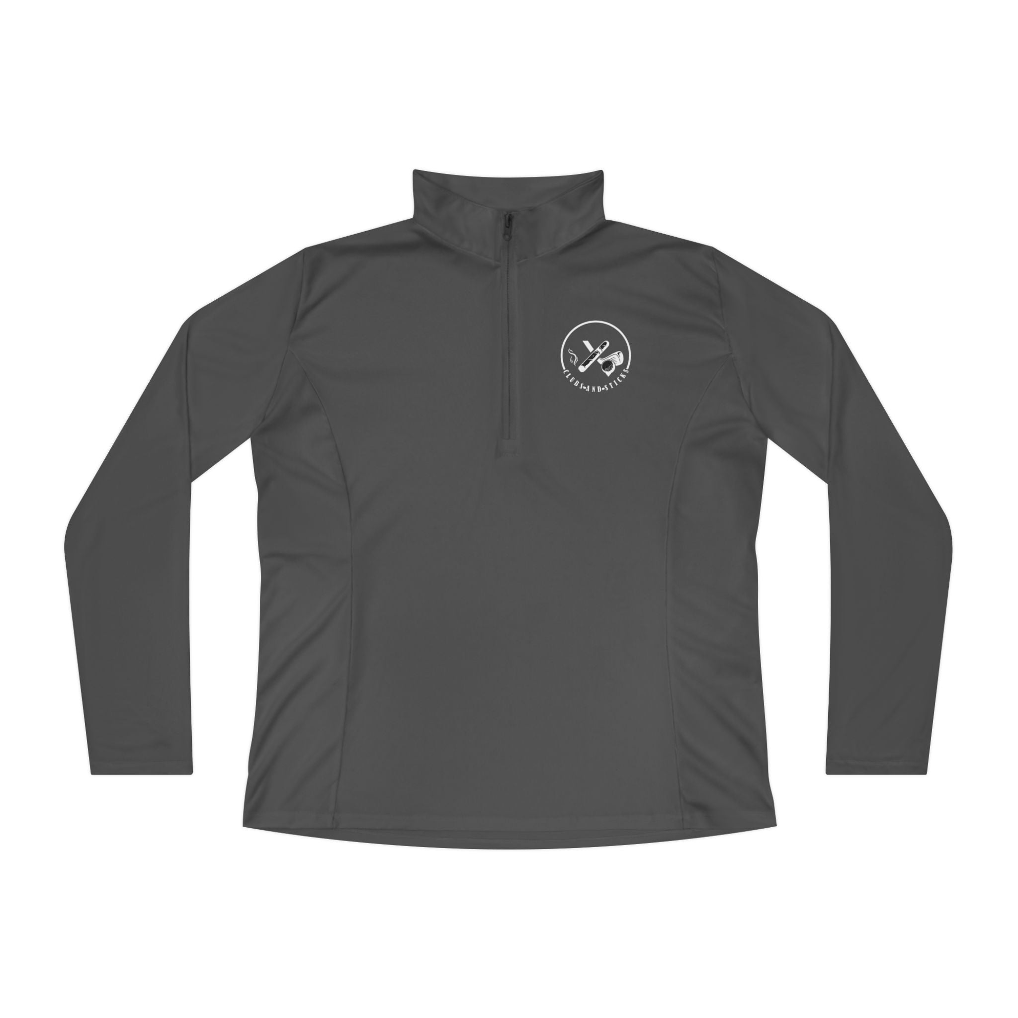 Clubs and Sticks Ladies Quarter-Zip Pullover