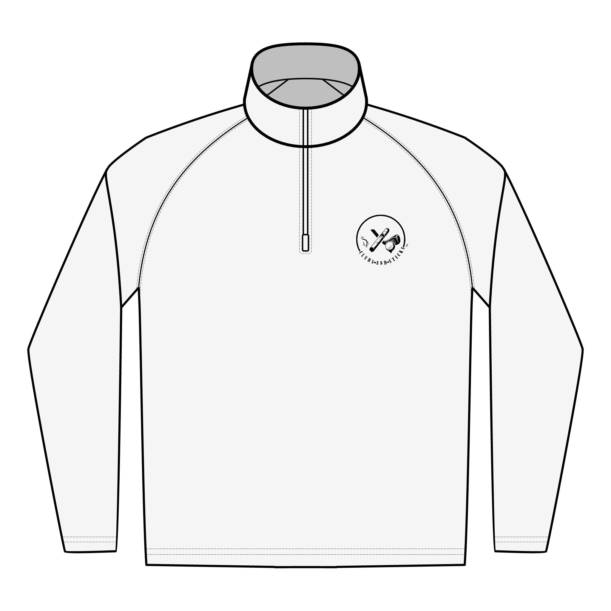 Quarter-Zip Embroidered  Pullover