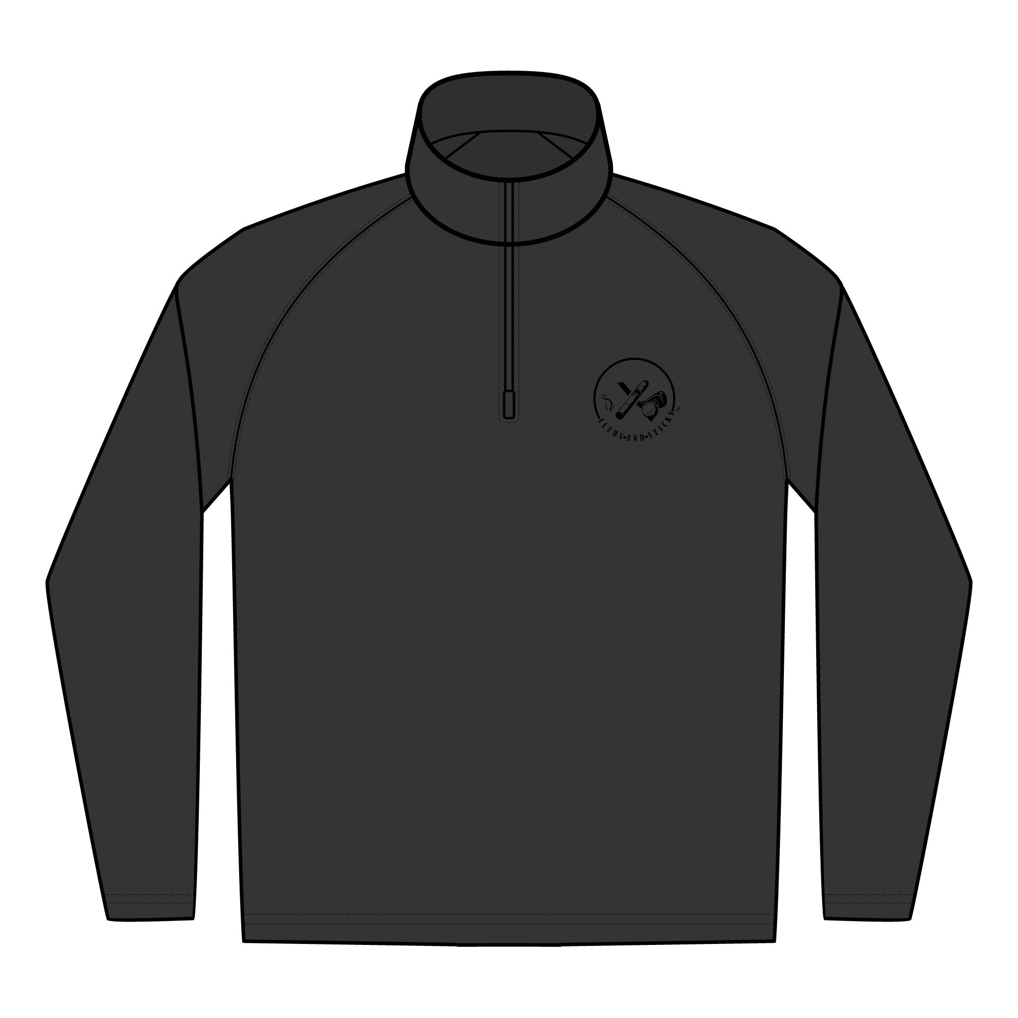 Quarter-Zip Embroidered  Pullover